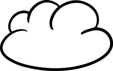 Cloud Drawing Cartoon Icon
