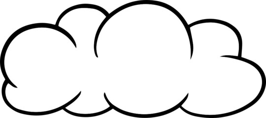 Cloud Drawing Cartoon Icon