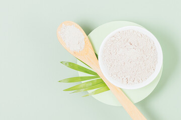 Organic clay powder ingredient for homemade cosmetic