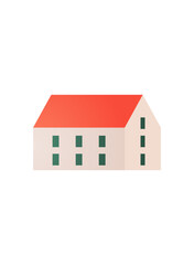Property and building flat vector illustration.