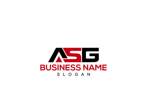Creative ASG letter logo icon vector image design for your company
