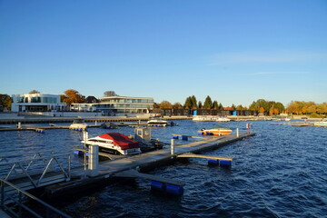 Eindrücke vom neuen Stadthafen in Senftenberg, Brandenburg