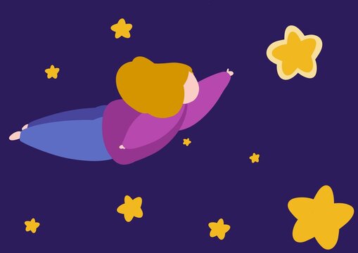 ragazza tra le stelle
