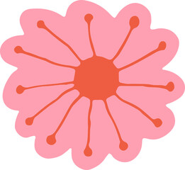 flower draw cartoon cute icon