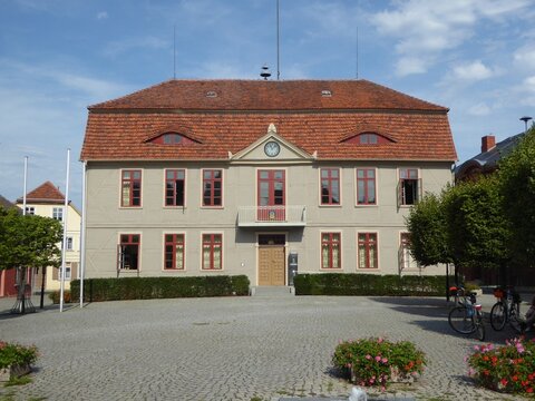 Town hall of Malchow, Mecklenburg-Western Pomerania, Germany