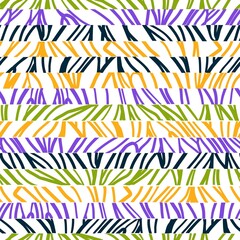 Decorative linear seamless pattern. Abstract curved lines wallpaper. Modern organic shapes background.