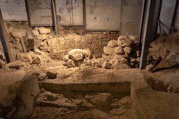 City of David archeological site near the old city of Jerusalem in Israel
