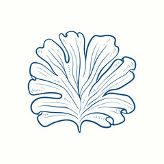 Seaweeds silhouettes. Underwater coral reef, hand drawn sea kelp plant, isolated marine weeds outdoor ocean.