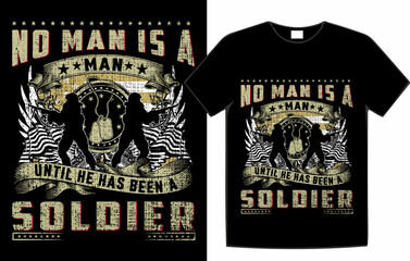 soldier t-shirt design.