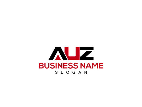 Letter AUZ logo monogram emblem style with Colorful design for your business