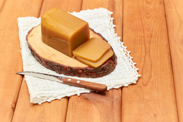 Traditional quince cheese jam. Made in a traditional way.