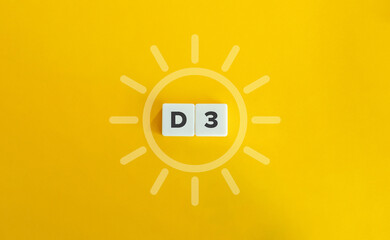 Vitamin D Banner and Conceptual Image.