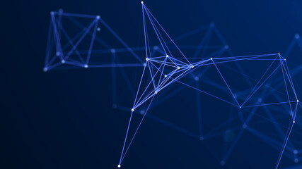 Geometric space representing DNA. Medical background. 3d