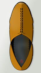 Unique and exclusive design signature suede leather shoe model with black laces and comfortable and flexible rubber sole.