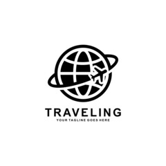 Travel. Traveling logo. Tour and travel logo design vector illustration