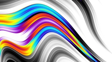 Abstract fractal pattern. Wavy blur background