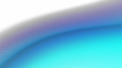 Abstract fractal pattern on white blank background. Horizontal background with aspect ratio 16 : 9