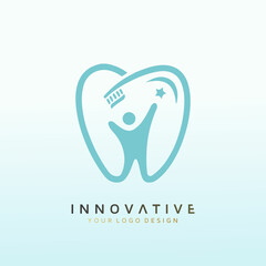 Modern and Fun Kids Dental Office Logo