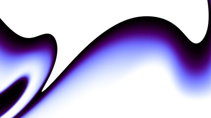 Abstract fractal pattern on white blank background. Horizontal background with aspect ratio 16 : 9