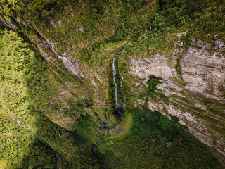 Pacho / Cundinamarca / Colombia
In the path of Canada, the Chorro de Virginia is located, which is imposed with a fall of approximately 500m, feeds the Ríonegro and supplies the town's aqueduct
