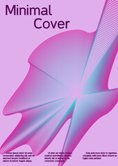 Creative background from abstract lines to create a fashionable abstract cover, banner, poster, booklet.