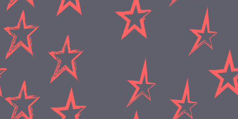 Obraz premium Creative stylish background. Brush stroke vector illustration. Seamless pattern.