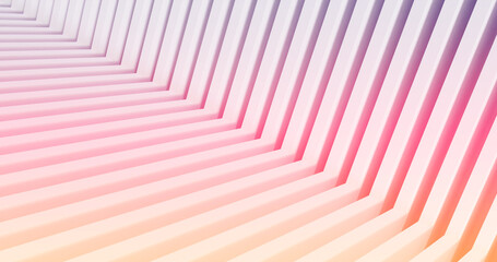Fototapeta premium Abstract purple and orange Architecture Construction 3d corner background. 3d rendering.
