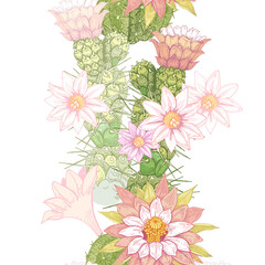 Seamless vector floral pattern.
