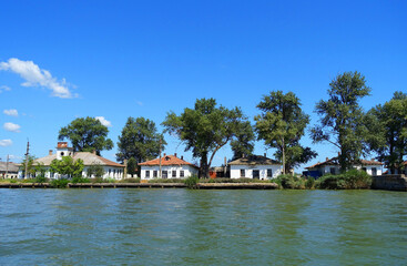 Fototapeta na wymiar The Danube river at Sulina, Romania, Europe