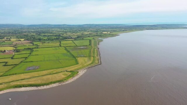 summer day over Clevedon vilage, south west uk