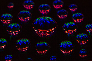 Makro Tropfen Licht