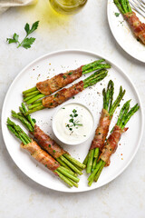 Bacon wrapped asparagus