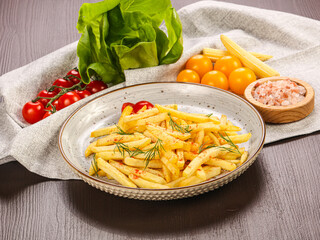 French fried golden tasty potato