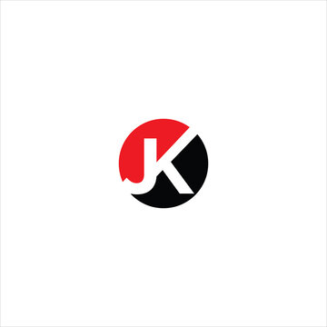initials j k logo vector template