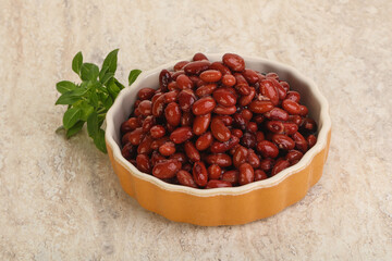 Red kidney bean in the bowl