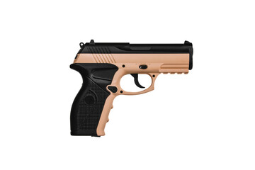 Air gun. Modern pneumatic weapon for air soft, sports and entertainment. A dummy, a copy of a real...