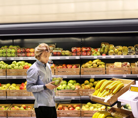 Man buying fruits at the market