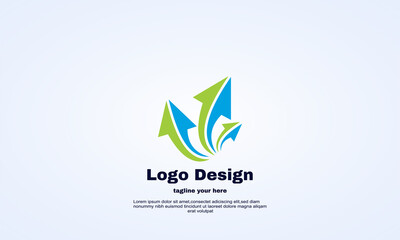 creative abstract arrow logo