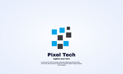 stock creative pixel logo vector
