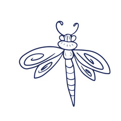 Vector design for postcard backgrounds and fabrics.Botanical Dragonfly design