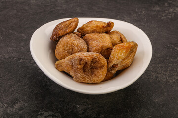 Dry sweet fig fruit heap