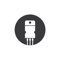 transistor icon vector illustration design template