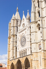Fototapeta premium Cathedral of the city of Leon, Spain