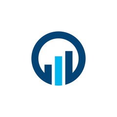 Statistics Business Chart Bar logo design