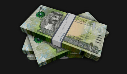 Bahrain Dinar money banknotes pack 3d illustration - obrazy, fototapety, plakaty