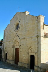 Fototapeta premium Front facade of the cathedral of Fiesole