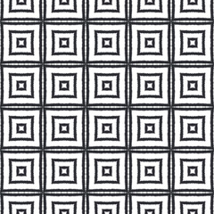 Arabesque hand drawn pattern. Black symmetrical