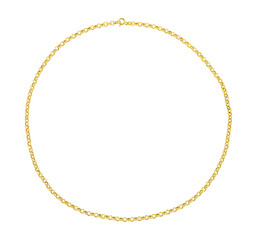 Fototapeta premium Gold chain isolated on white background