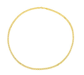 Gold chain isolated on white background