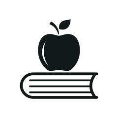 apple and book